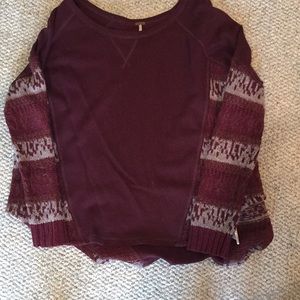 Maroon sweater